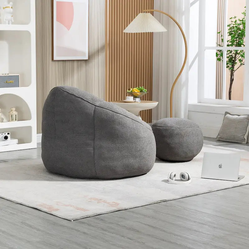 Fauteuil poire lit avec repose-pieds