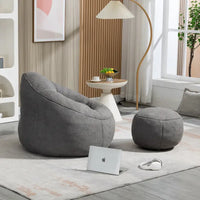 Fauteuil poire lit avec repose-pieds