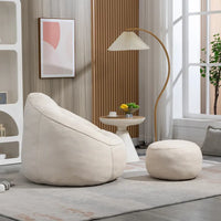 Fauteuil poire lit avec repose-pieds