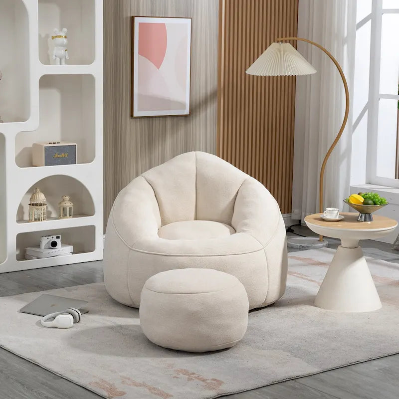 Fauteuil poire lit avec repose-pieds