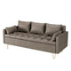 Canapé 3 places en cuir GIMMYFIVE avec coussin, canapé de salon