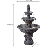 Ibiza Fontaine traditionnelle à 3 niveaux 46 de haut par John Timberland