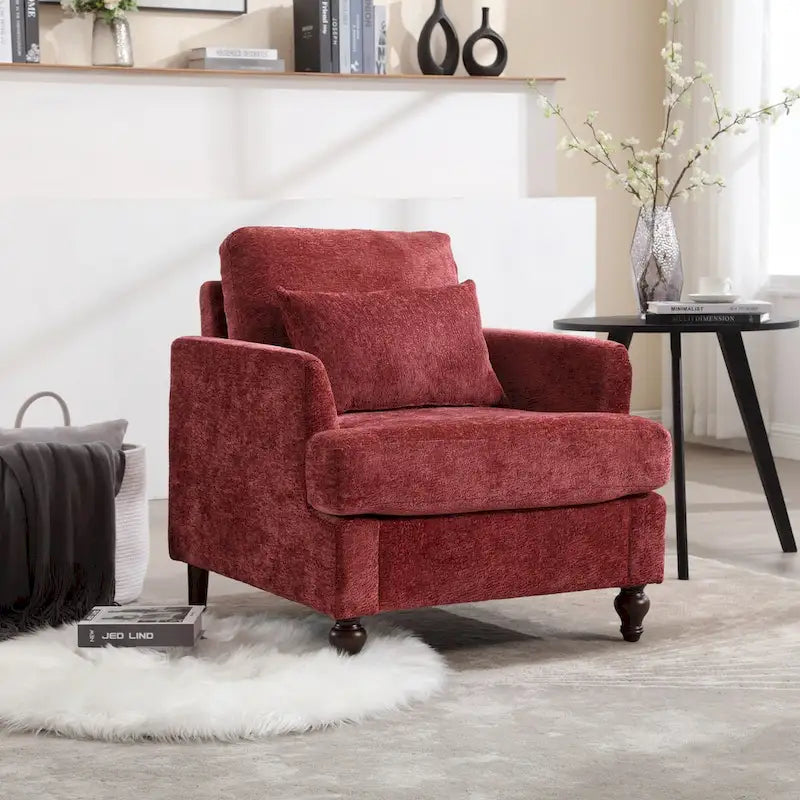 Fauteuil en bois, Chaise longue d'appoint moderne pour salon
