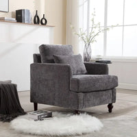 Fauteuil en bois, Chaise longue d'appoint moderne pour salon