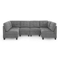 Canapé sectionnel modulable à combinaison DIY, gris