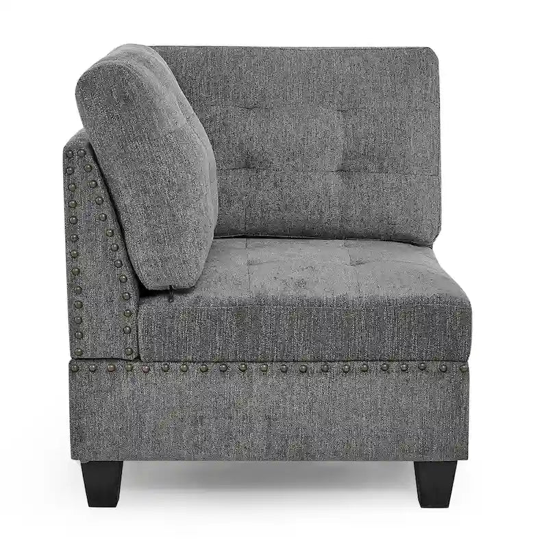Canapé sectionnel modulable à combinaison DIY, gris