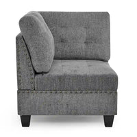 Canapé sectionnel modulable à combinaison DIY, gris
