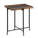 Table d'appoint Kate and Laurel Macabe en bois et fer - 19,75x13,5x23,25