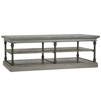 Table basse Barnstone Cornice Rectangle avec étagère de rangement par iNSPIRE Q Artisan