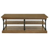 Table basse Barnstone Cornice Rectangle avec étagère de rangement par iNSPIRE Q Artisan