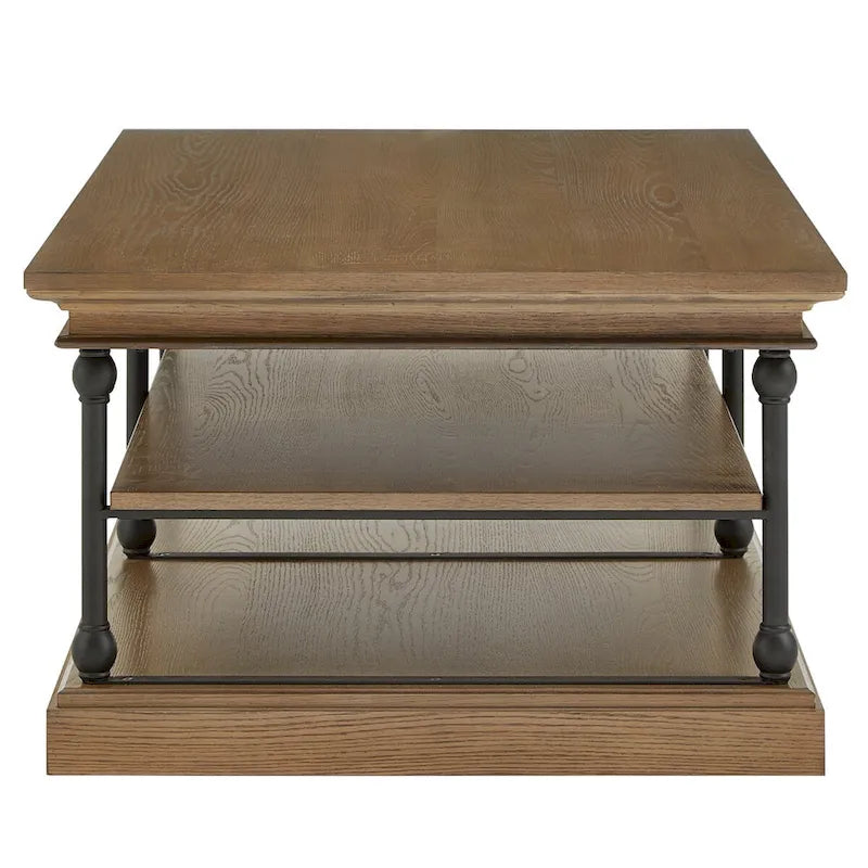 Table basse Barnstone Cornice Rectangle avec étagère de rangement par iNSPIRE Q Artisan