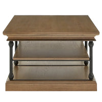 Table basse Barnstone Cornice Rectangle avec étagère de rangement par iNSPIRE Q Artisan