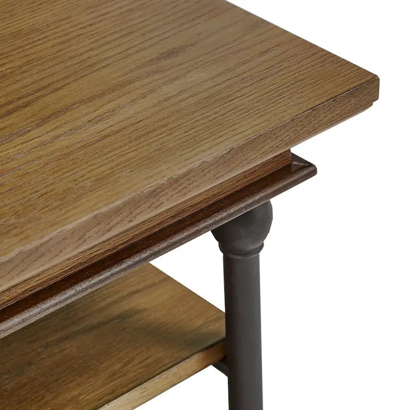 Table basse Barnstone Cornice Rectangle avec étagère de rangement par iNSPIRE Q Artisan