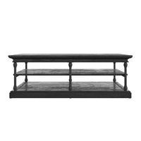 Table basse Barnstone Cornice Rectangle avec étagère de rangement par iNSPIRE Q Artisan