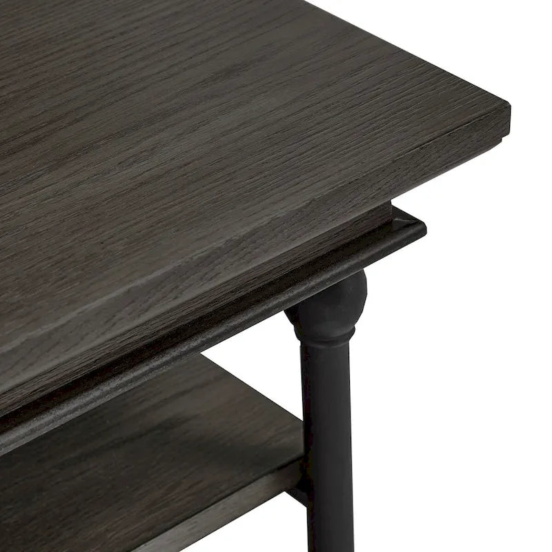 Table basse Barnstone Cornice Rectangle avec étagère de rangement par iNSPIRE Q Artisan