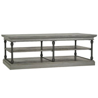 Table basse Barnstone Cornice Rectangle avec étagère de rangement par iNSPIRE Q Artisan
