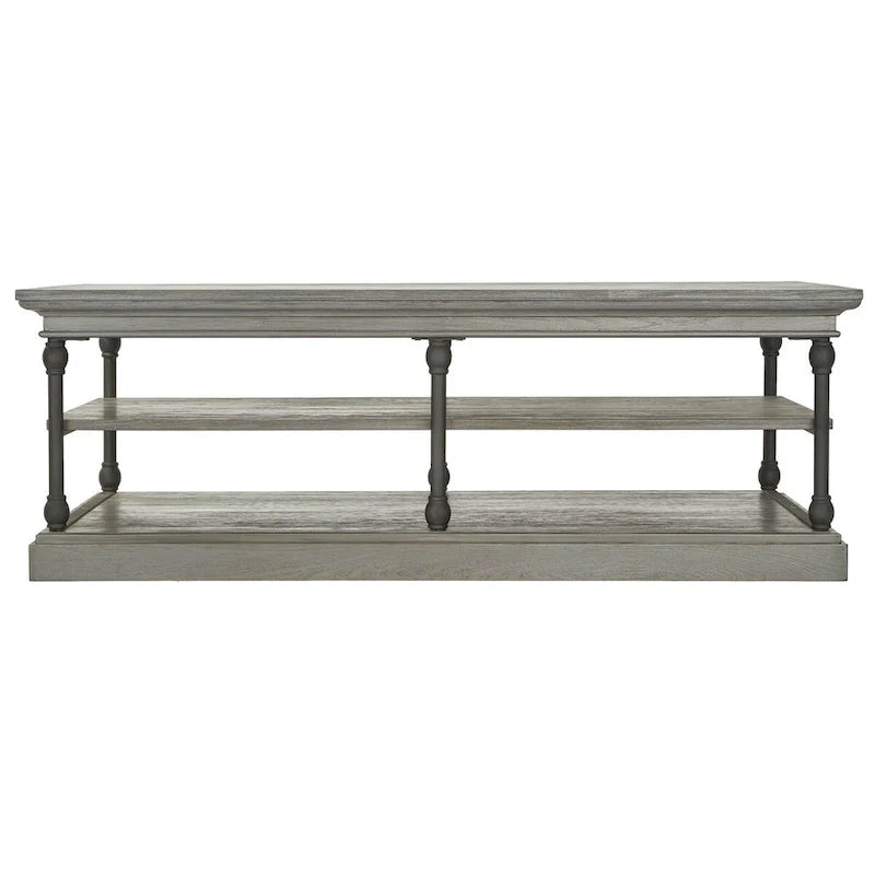 Table basse Barnstone Cornice Rectangle avec étagère de rangement par iNSPIRE Q Artisan