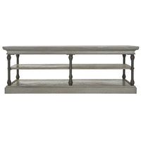 Table basse Barnstone Cornice Rectangle avec étagère de rangement par iNSPIRE Q Artisan