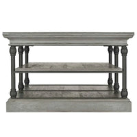 Table basse Barnstone Cornice Rectangle avec étagère de rangement par iNSPIRE Q Artisan