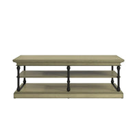 Table basse Barnstone Cornice Rectangle avec étagère de rangement par iNSPIRE Q Artisan