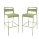 Christopher Knight Home Nathan Modern Outdoor Iron Bar Stools (Set of 2)