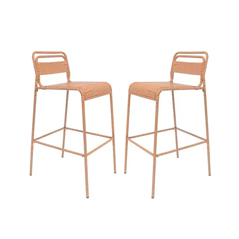 Tabourets de Bar d'Extérieur Modernes en Fer Christopher Knight Home Nathan (Lot de 2)