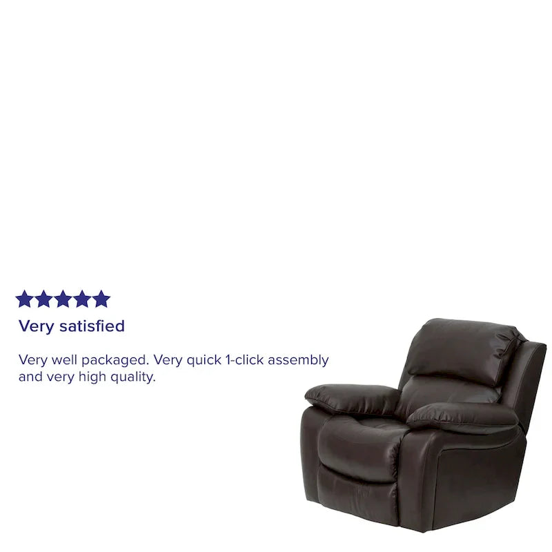 Fauteuil Inclinable à Bascule en LeatherSoft