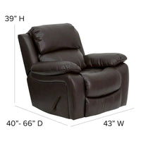 Fauteuil Inclinable à Bascule en LeatherSoft