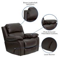 Fauteuil Inclinable à Bascule en LeatherSoft