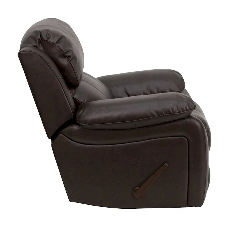 Fauteuil Inclinable à Bascule en LeatherSoft