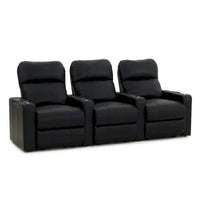 Ensemble de sièges home cinéma en cuir électrique Octane Turbo XL700 (rangée de 3)