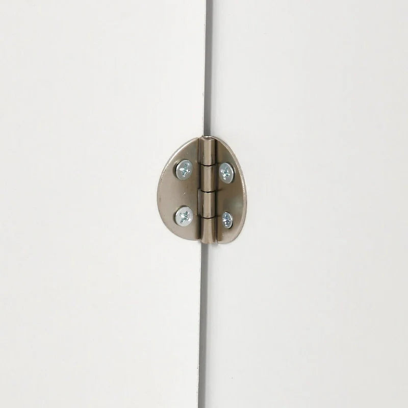 Îlot de cuisine pliable Moasis avec armoire de rangement pour poubelle et prise de courant
