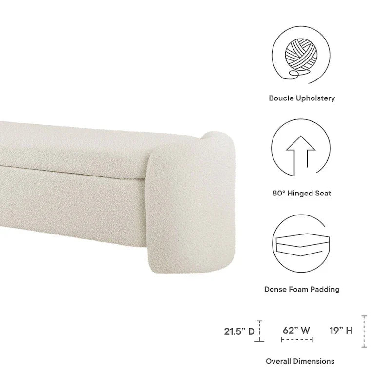 Banc rembourré Nebula Boucle