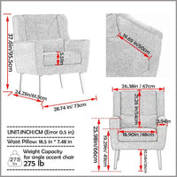 Fauteuil moderne Fauteuil de lecture confortable Fauteuil de salon
