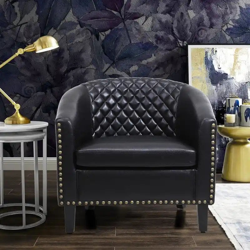 COOLMORE Fauteuil d'appoint en forme de tonneau pour salon