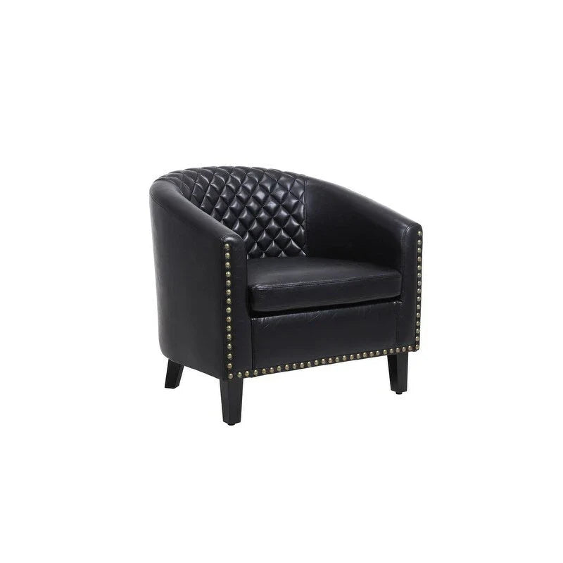 COOLMORE Fauteuil d'appoint en forme de tonneau pour salon