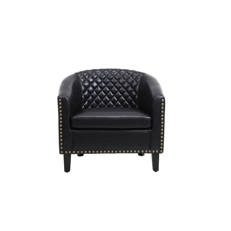 COOLMORE Fauteuil d'appoint en forme de tonneau pour salon