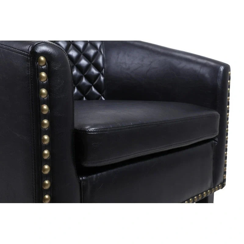 COOLMORE Fauteuil d'appoint en forme de tonneau pour salon
