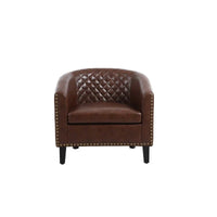 COOLMORE Fauteuil d'appoint en forme de tonneau pour salon