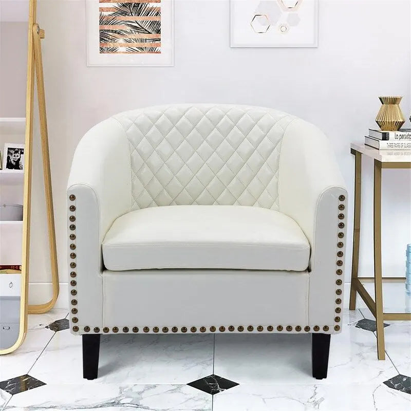 COOLMORE Fauteuil d'appoint en forme de tonneau pour salon