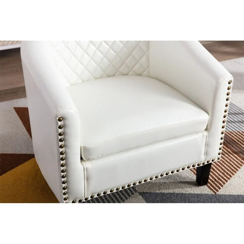 COOLMORE Fauteuil d'appoint en forme de tonneau pour salon
