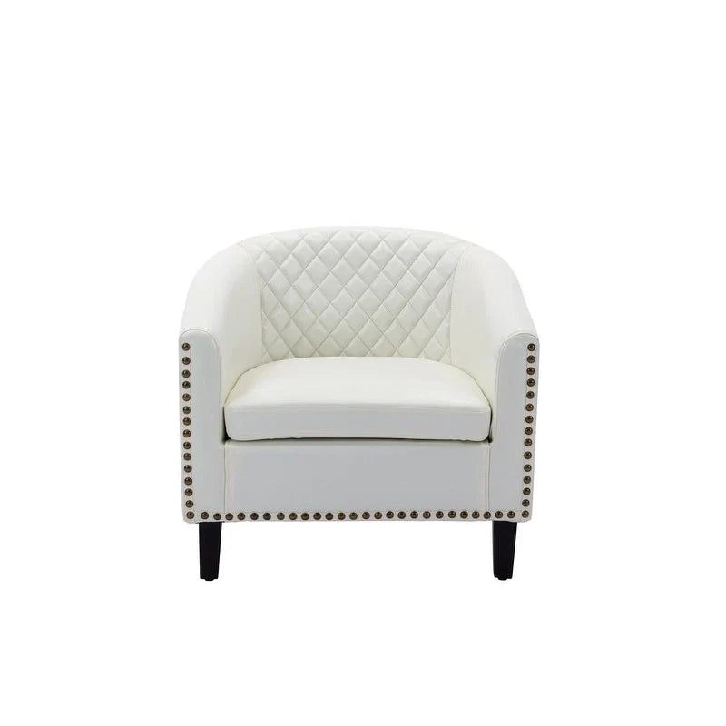 COOLMORE Fauteuil d'appoint en forme de tonneau pour salon