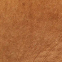 Pouf Turin Poly & Bark en cuir véritable pleine fleur italien Cognac Tan avec pieds en bois