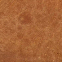 Pouf Turin Poly & Bark en cuir véritable pleine fleur italien Cognac Tan avec pieds en bois