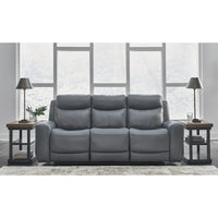 Canapé inclinable électrique Signature Design by Ashley Mindanao Steel - 89 larg. x 42 prof. x 43 haut.