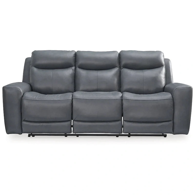 Canapé inclinable électrique Signature Design by Ashley Mindanao Steel - 89 larg. x 42 prof. x 43 haut.
