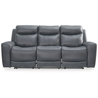 Canapé inclinable électrique Signature Design by Ashley Mindanao Steel - 89 larg. x 42 prof. x 43 haut.