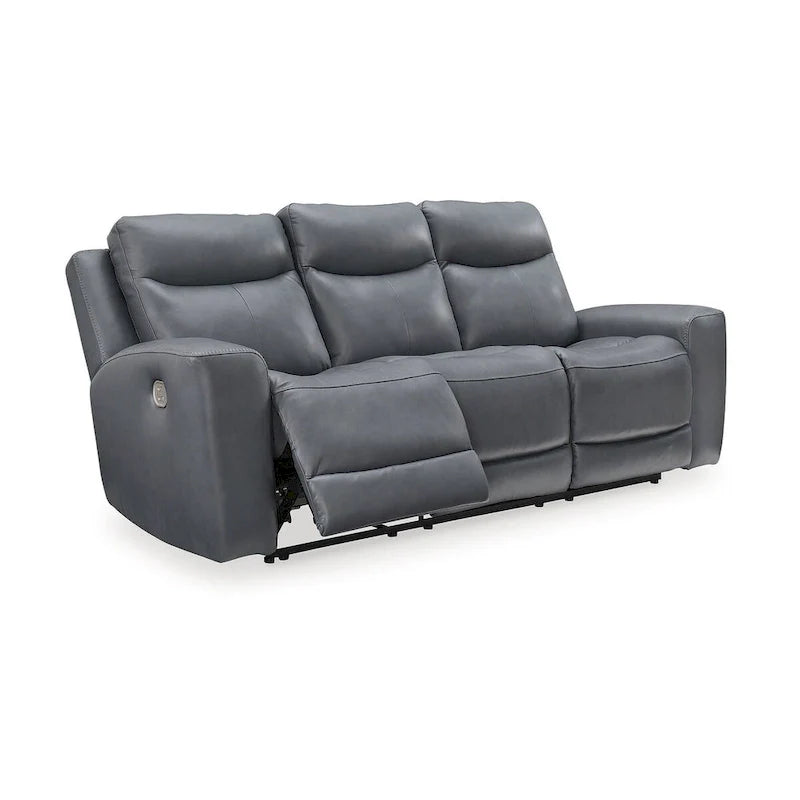 Canapé inclinable électrique Signature Design by Ashley Mindanao Steel - 89 larg. x 42 prof. x 43 haut.