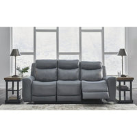 Canapé inclinable électrique Signature Design by Ashley Mindanao Steel - 89 larg. x 42 prof. x 43 haut.