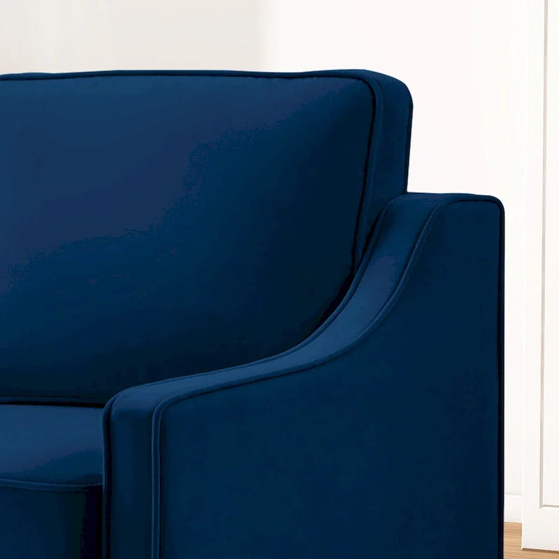 Causeuse 2 places en velours moderne pour salon